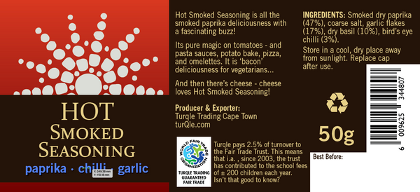 Smoked Seasoning Hot - 50g - Cape Treasures