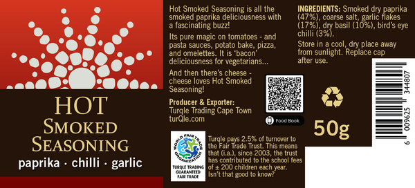 Hot Smoked Seasoning Label